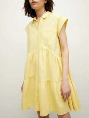 Veronica Beard Harlow Tiered Cotton Summer Dress, NEW